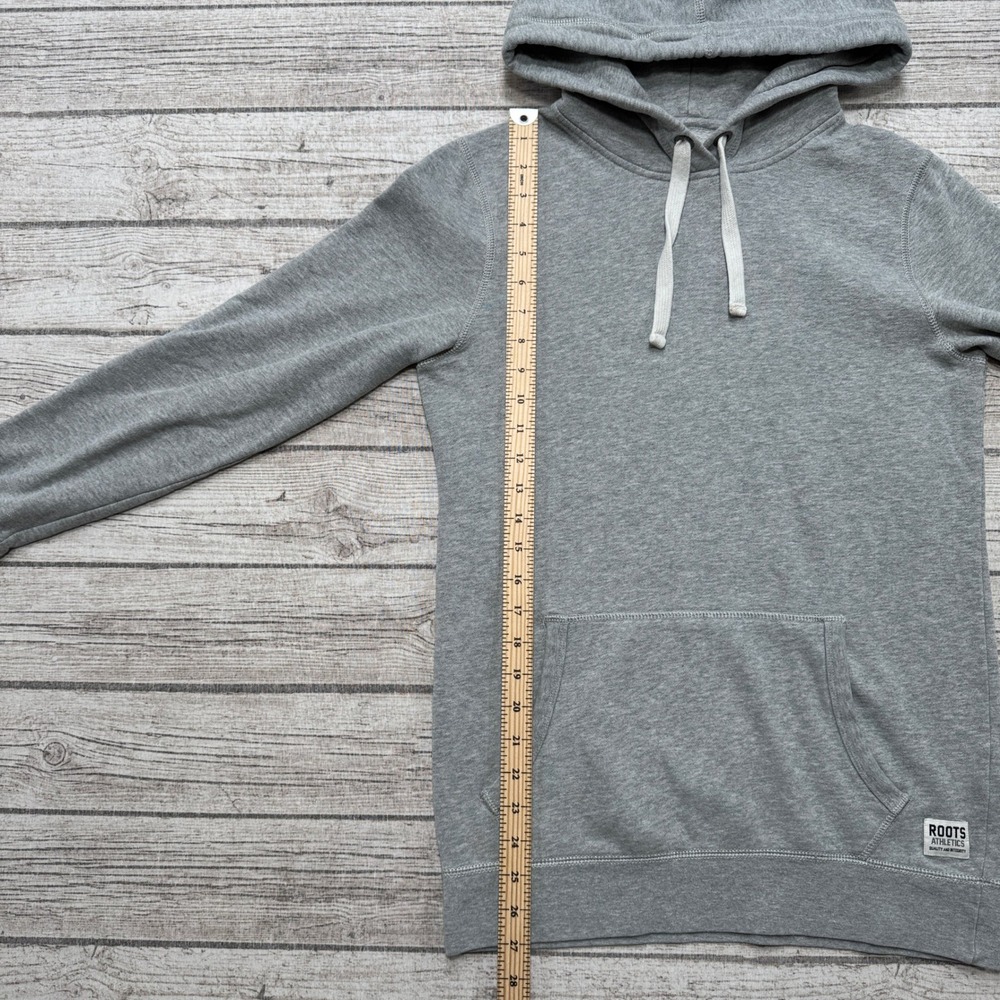 Roots Athletics Hoodie Women's 2XS Gray Fleece Lined Pullover Lounge Athleisure - Picture 4 of 7